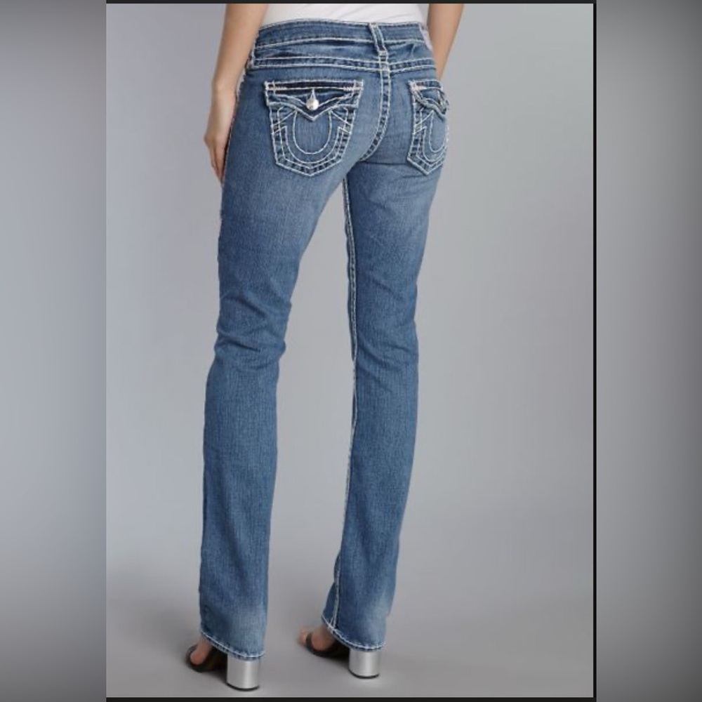 True Religion Jeans - Women’s Blue Denim, Straight Leg Jeans. Size 27.